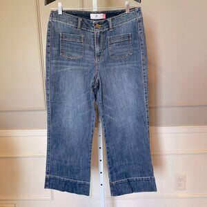 CAbi Carmel Crop 6704 NWOT 12 Never Worn cropped sailor denim jeans Spring 2025